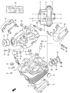GZ125 Головка цилиндров