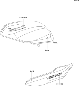 ER500 Decals(gold)(er500-c1)(uk,wv)