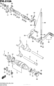 GSX-R600 Механизм  переключения передач