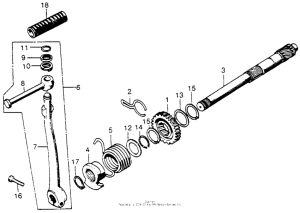 CT70 Кик стартер