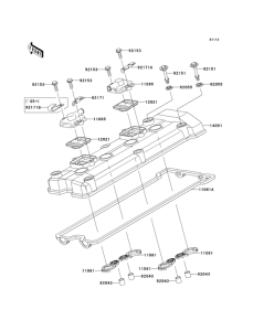 ZR1000 Крышка головки цилиндров