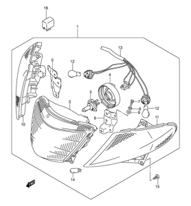 AN400 Front combination lamp
