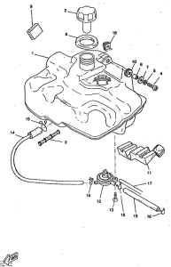 CW50RS Топливный бак
