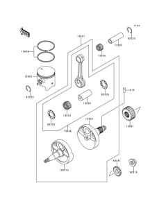  Коленвал и поршни