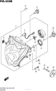 GSX-R600 Headlamp (Gsx-R600L7 E28)