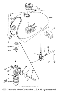 MX80G Топливный бак