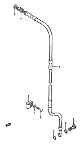 RM125 Передние тормозные трубки