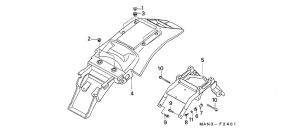 NX500 Заднее крыло