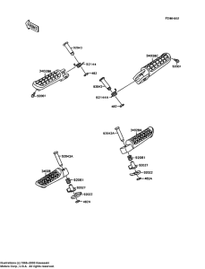ZX600 Подножки