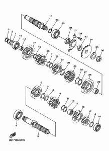 WR450F Трансмиссия