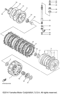 YZF-R1 Сцепление