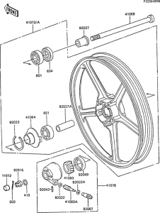 EX305 Переднее колесо
