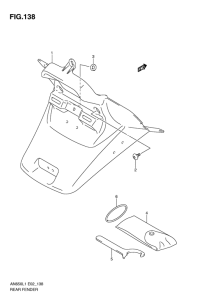 AN650 (ABS) Заднее крыло