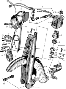 CA102 Front fork + front fender