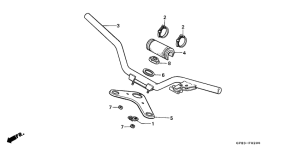 QR50 Handle pipe / top bridge