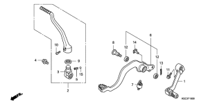  Pedal / kick starter arm