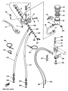 TZ250 Главный тормозной цилиндр