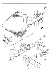 GSX750 Задний комбинированный сигнал