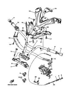 XP500 Рулевой рычаг и кабель