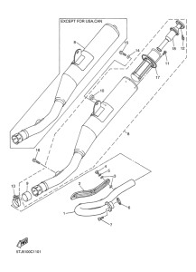 WR250F Выхлопная система