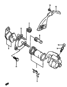 AH50 Передний суппорт