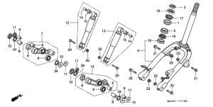 SJ50 Front fork / front cushion