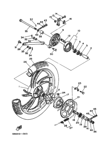 RZ50 Заднее колесо в сборе