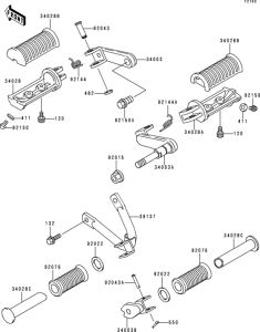 BJ250 Подножки