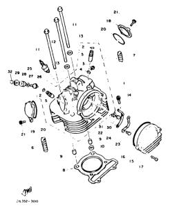 SR250 Головка цилиндров