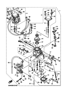 BT1100 Carburetor assy