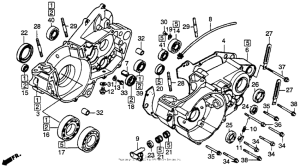 CR250R Картер двигателя