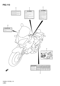 DL650 (ABS) Honda mark