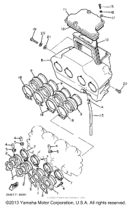 FZ600UC Воздушный фильтр