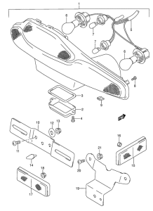 RF600 Задний фонарь