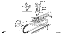 SH150I Cam chain + tensioner