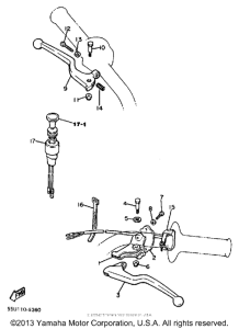 TT600S Handle switch-lever