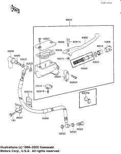 KL250 Передний тормозной цилиндр