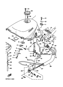TDM850 Fuel tank assy