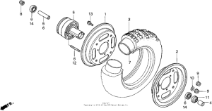 Z50R Переднее колесо