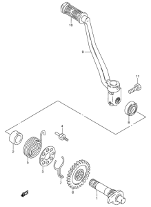 RG80 Ножной стартер
