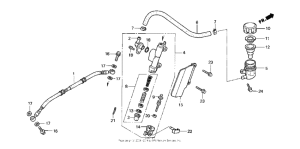 CB50 Задний тормозной цилиндр