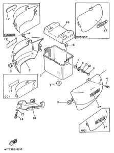 XV500S Side cover  /  oil tank