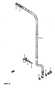 RM250 Передние тормозные трубки