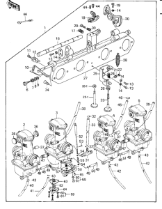 KZ1000 Carburetor assy