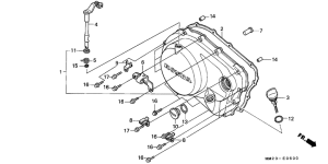 CMX450 Крышка картера правая