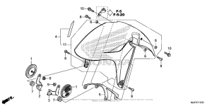 CTX700N Переднее крыло