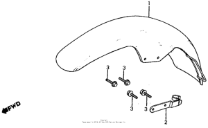 VF750S Переднее крыло