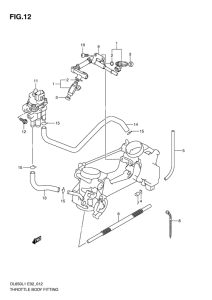 DL650 Throttle body fitting