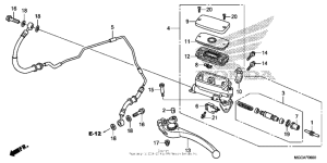 CB1100S (ABS) Цилиндр сцепления