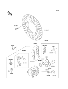 VN800 Передний суппорт